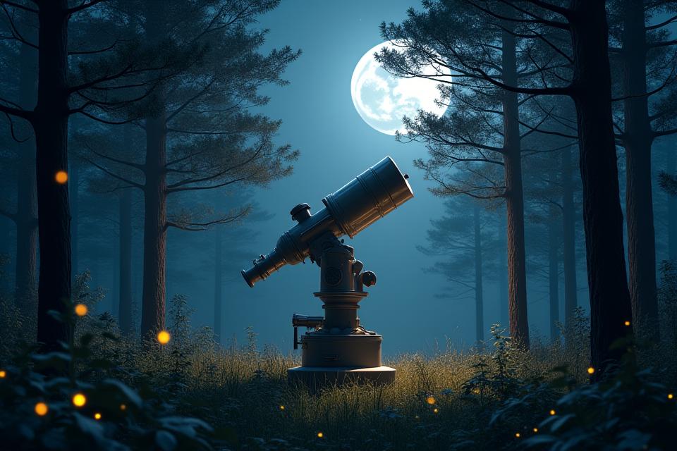 Telescopio bajo dosel forestal